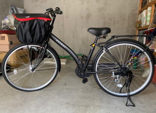 美品 シティサイクル26インチ黒