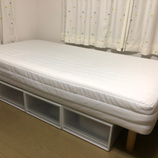 無印良品　シングルベッド＋収納ケース