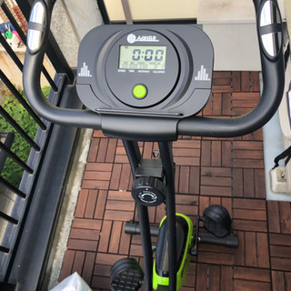 【ハイガー】折りたたみ フィットネスバイク 10段階負荷調節