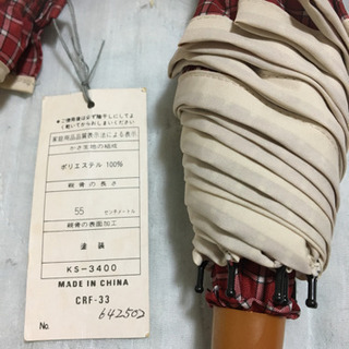 ♦️新品　折り畳み傘　ギンガムチェック♦️の画像