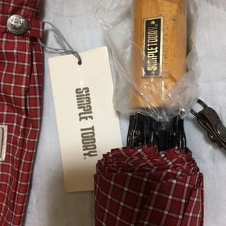 ♦️新品　折り畳み傘　ギンガムチェック♦️の画像