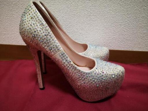 ウェディングシューズ　パーティーシューズ24.5cm