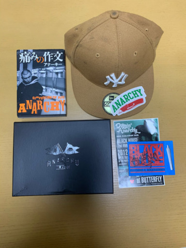 ANARCHY 特別セット 痛みの作文、CD3枚、DVD、サイン入りニューエラ