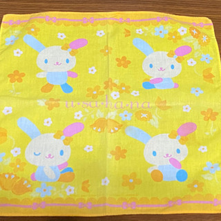 【u•sa•ha•na ウサハナ ナフキン ハンカチ セット】 ※かなりのヘビロテダメージ品です。の画像