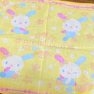 【u•sa•ha•na ウサハナ ナフキン ハンカチ セット】 ※かなりのヘビロテダメージ品です。の画像