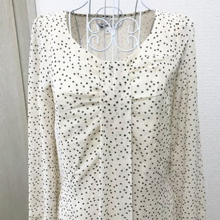 MICHEL KLEIN ドット柄　ワンピース　値下げの画像