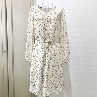 MICHEL KLEIN ドット柄　ワンピース　値下げの画像