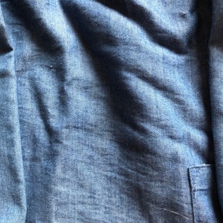 ベビー服　スモック90cm デニム素材の画像