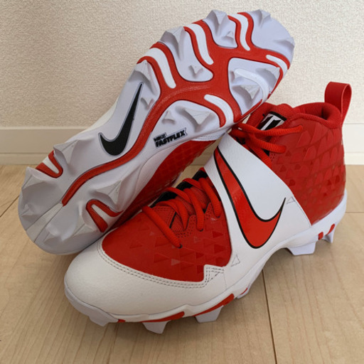 【日本未発売】NIKE トラウトモデル 野球 スパイク レッド 27.5㎝②