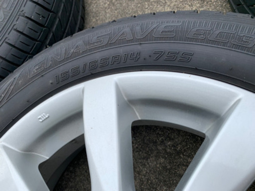 新車外し ワゴンRスティングレーX MH34S純正ホイールタイヤ14インチ4本
