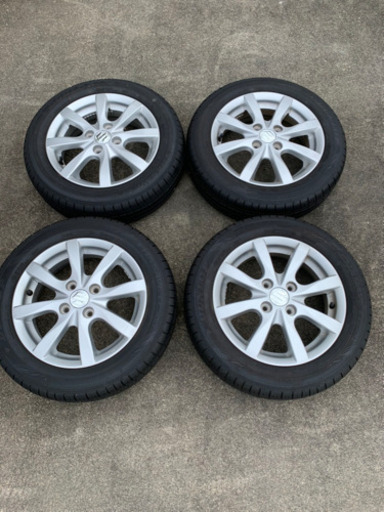新車外し ワゴンRスティングレーX MH34S純正ホイールタイヤ14インチ4本