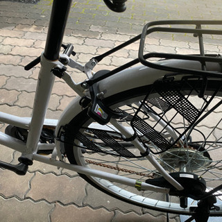 自転車　ママチャリ ホワイト 白 26インチ 6段ギア サントラスト dixhuitの画像