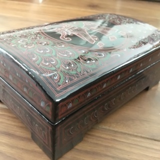 タイ　漆細工小物入れの画像