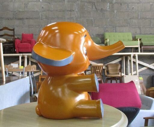 サトちゃん フィギュア 高さ40cm クスリはサトウ 店頭カウンター人形 日本製 モダンプラスチック 佐藤製薬 MODERN PLASTICS JAPAN お座りタイプが可愛い 昭和レトロ 札幌市東区 新道東店