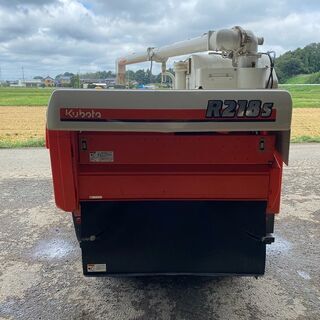 【SOLD　OUT】【茨城発】点検、整備済み　クボタ　2条コンバイン　R218S　オーガ　300時間　クローラー1本新品　刈取スライド　【農機具でっく】【茨城】【コンバイン】