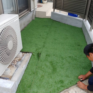 ウッドデッキ　人工芝設置致します/所沢市　飯能市川越市入間市さい...
