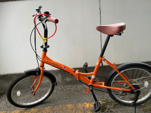 折りたたみ自転車【オレンジ⠀】