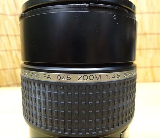美品 PENTAX 中判カメラ 645N レンズ FA 645 ZOOM 80～160mm f4.5 フード、ストラップ、元箱、取説付