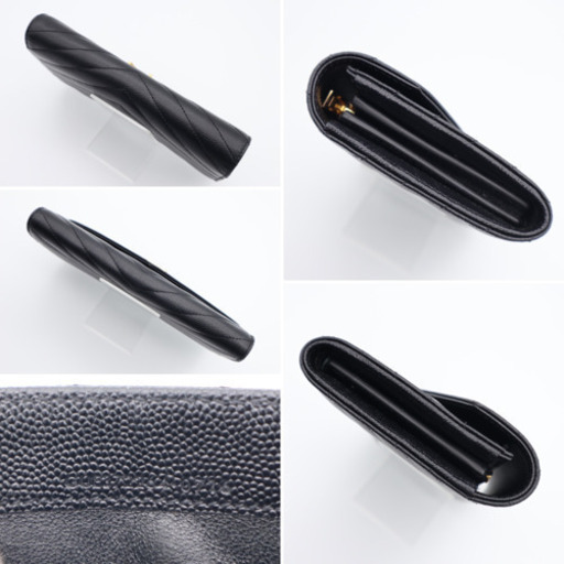 《SAINT LAURENT/二つ折り長財布》Aランク 極美品 ブラック 箱 袋