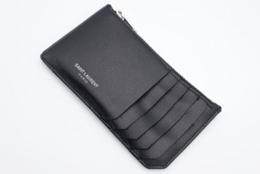 《SAINT LAURENT/ロゴ ケース》Jランク ブラック 箱 袋