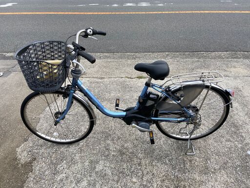 整備済新基準良品Panasonic6.6AH前後タイヤ新品サドル新品後ライト変速ゴムカバーグリップ新品 3速24インチ充電器 鍵付電動アシス自転車W19