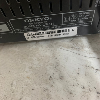 ONKYO オンキョー CR-U1 コンポの画像