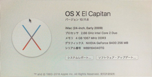 【MagicMouse2 付き】iMac 2009 early 24inch