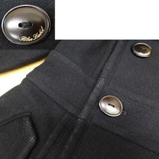 本物★バーバリーブルーレーベル Pコート 38 黒 ウール アンゴラ・カシミヤ混 三陽商会 BURBERRY BLUE LABEL 冬物 コート ☆ PayPay(ペイペイ)決済可能 ☆ 札幌市 豊平区 平岸 アウトレットモノハウスの画像