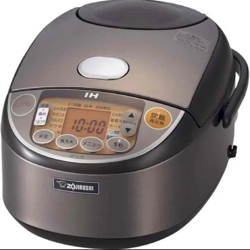 未使用品　象印 炊飯器 5.5合 圧力IH式 極め炊き 黒まる厚釜 ダークブラウン NP-ZS10-TD