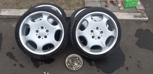 値下げ‼‼　中古カールソン1/6 17インチ　７J　ET43　PCD112　ベンツ　ゴルフ　アウディ　215/40/17　4本セット