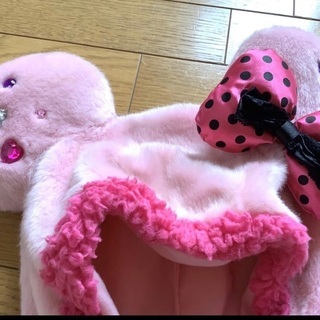 とりに来ていただける方に！ディズニー リゾート 帽子 ２個セット 被りもの ミニー ミッキー うさぎ ぬいぐるみ 耳つき 帽子 ハット かぶりもの ハロウィン 仮装にもの画像