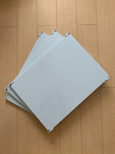 無印良品　スチールユニットシェルフ追加棚(グレー・幅56cm・奥行41cm)　3枚セット