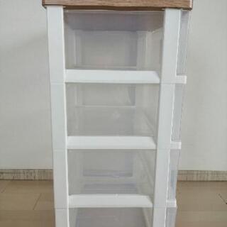 アイリスオーヤマ　ウッドトップチェスト4段の画像