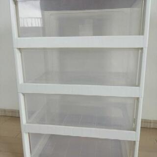 アイリスオーヤマ　ウッドトップチェスト4段の画像