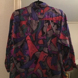 古着 ノーブランド 柄シャツの画像