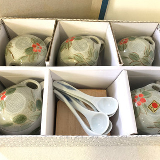 ☆激安‼️茶碗蒸しセット陶器セット★