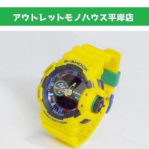 使用感少なめ★カシオ Gショック  GA-400 9AJF 黄×黒/ハイパーカラーズ CASIO G-SHOCK 腕時計 イエロー×ブラック ☆ PayPay(ペイペイ)決済可能 ☆ 札幌市 豊平区 平岸 アウトレットモノハウス