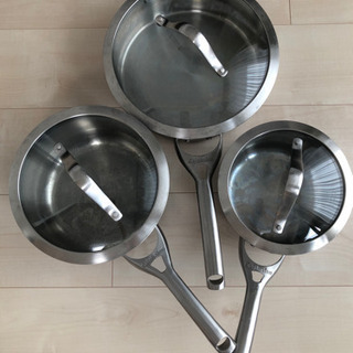 Calphalon ステンレス鍋3点セット