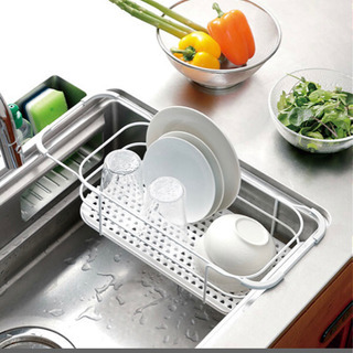 Francfranc 水切りかご バスケット ホワイトインテリア       の画像