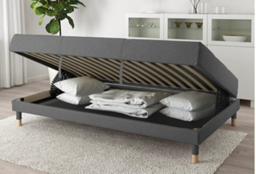今月中に取りに来れる方IKEA Flottebo/フロッテボー グンナレドミディアムグレー　ソファベッド　ソファ