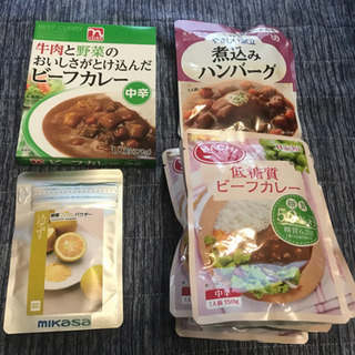 【多数おまとめ】 ホットケーキ、レトルトカレー、惣菜、クリームサンド、お蕎麦など　まとめてお引き取り希望！の画像