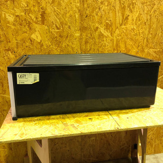 CASTY 1段衣装ケース　ブラックの画像