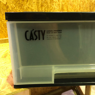 CASTY 1段衣装ケース　ブラックの画像