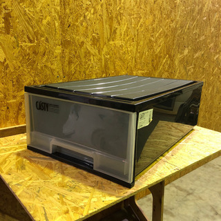 CASTY 1段衣装ケース　ブラックの画像