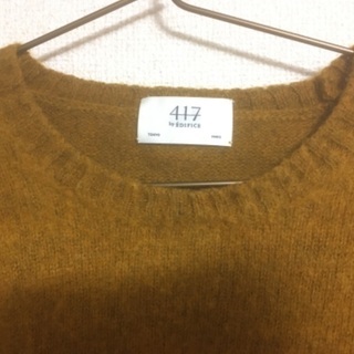 417byEDIFICE ニット　マスタードの画像