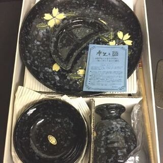 ＜未使用品＞　希望と器 　水峰　ＭＴ-4　玉吹　天ぷら容器セット