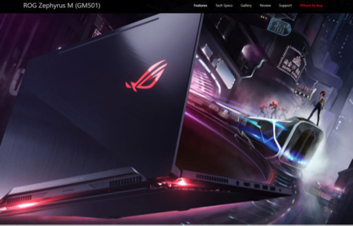 パソコン asus rog zenphyrus 501gms