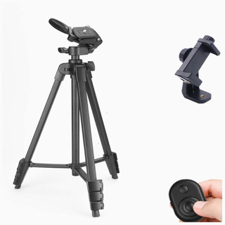 新品·未使用　カメラ三脚 リモコン付き スマホ対応 一眼レフ対応...