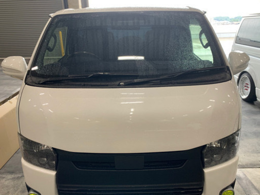 ハイエース200系ナロー用バットフェイス415コブラパールホワイト塗装済　中古品