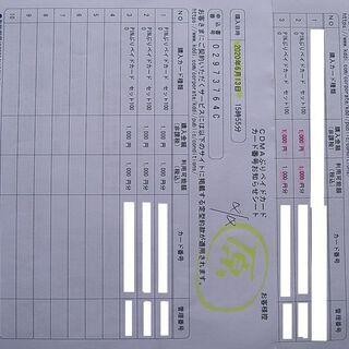au  プリペイドカード   未使用  1,000円×5枚　5,...